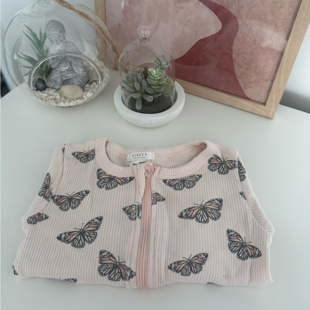 Petit Lem 18M - Pink Butterfly Print